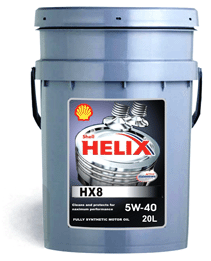   Shell Helix HX8 SAE 5W-40  20 